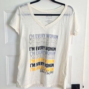 Whitney Houston I'm every woman lightweight distressed t shirt Singer Music